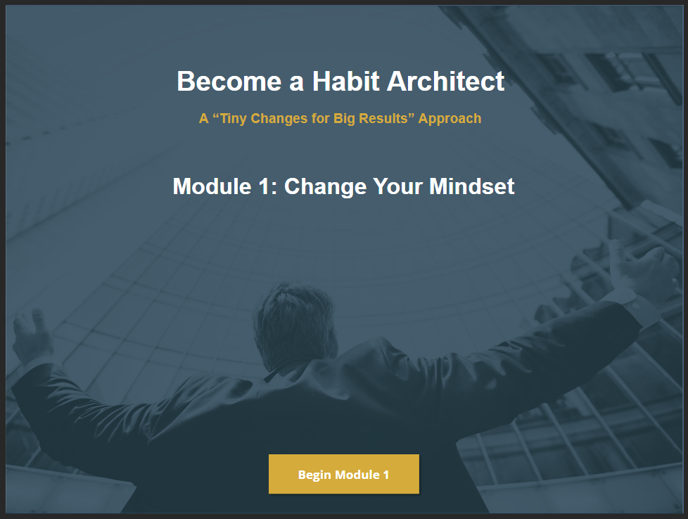Become a Habit Architect Project