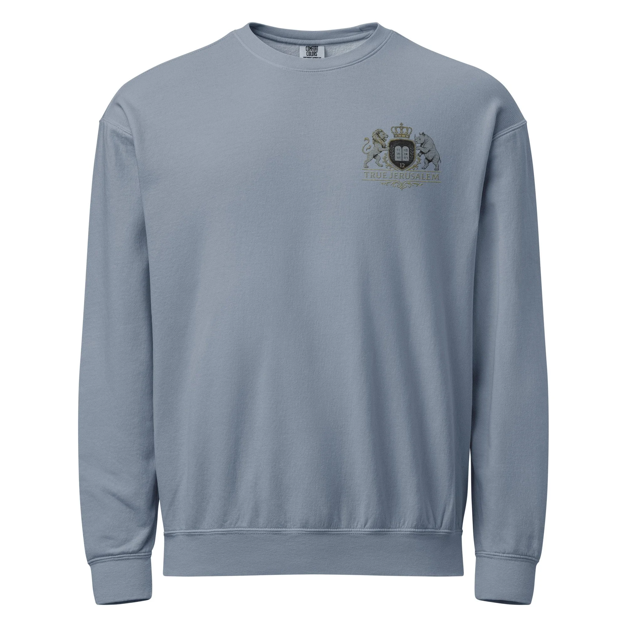 TJ Unisex garment-dyed fleece crewneck sweatshirt