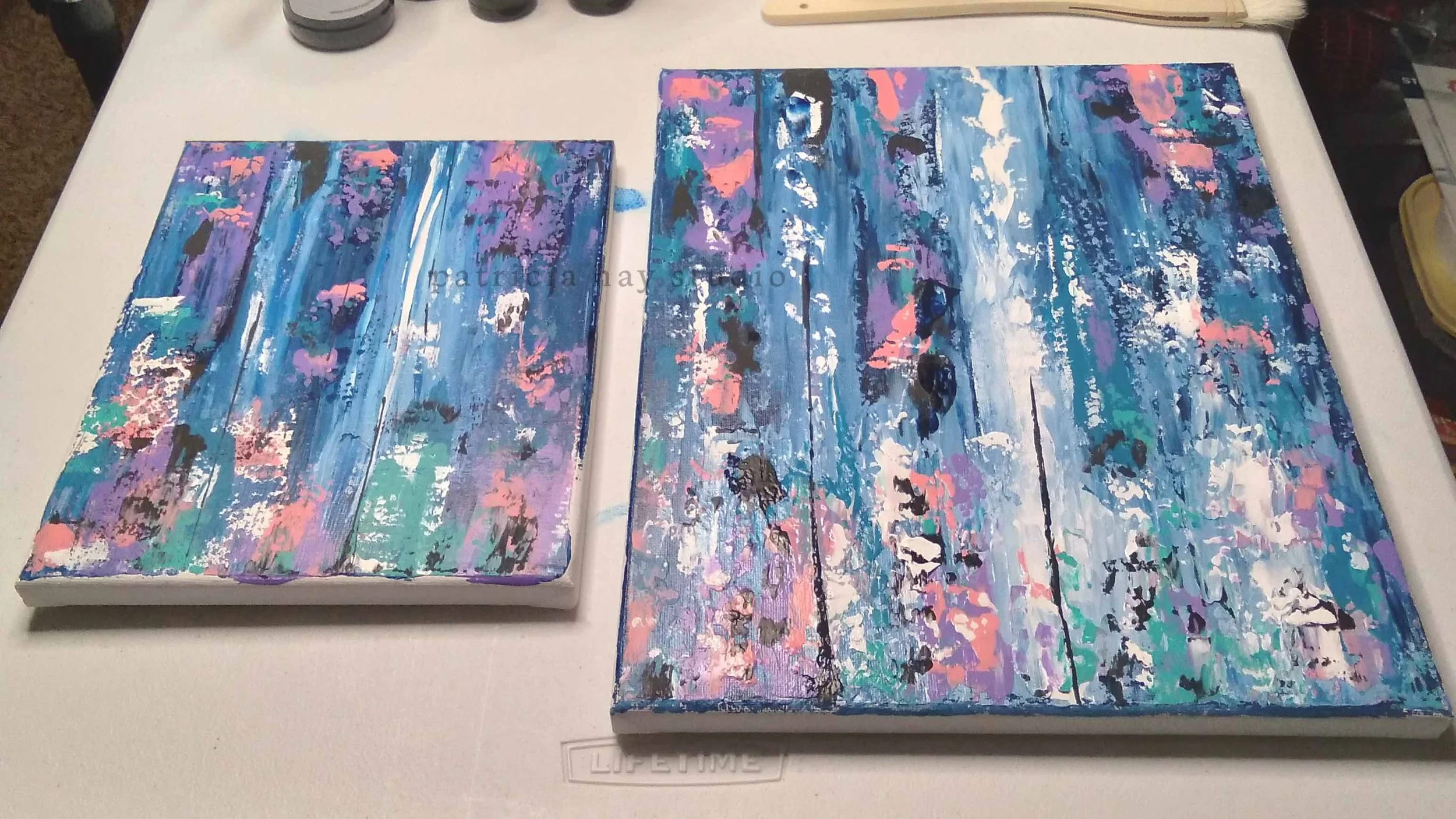 Left: 8x10     Right:9x12
Both Palette Knife