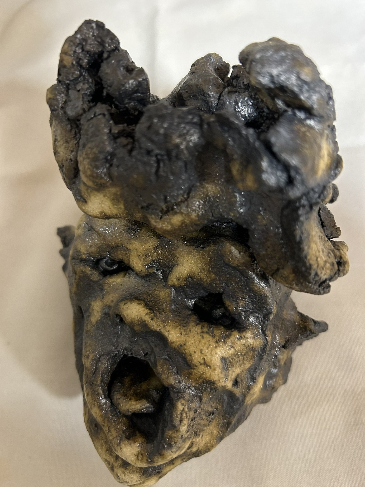 Rage Face  2024  5.25" x 4.9" x 6" cone 6    $450