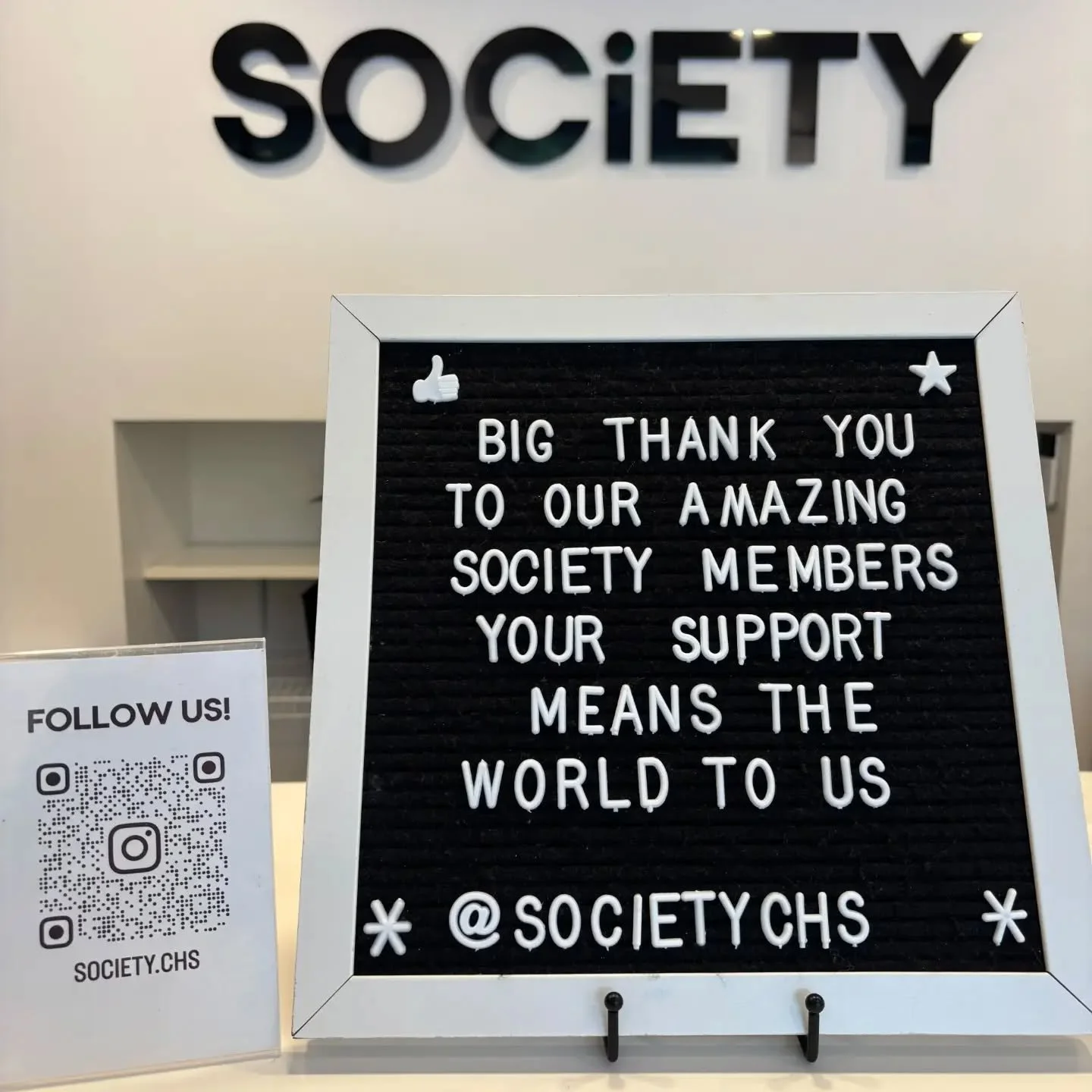 THANK YOU FOR BEING PART OF SOCiETY. ❤️

A gym is more than a place to work out. It's the people who walk through the doors, put in the work, encourage one another, and make this community what it is.

To our members, thank you for your continued sup