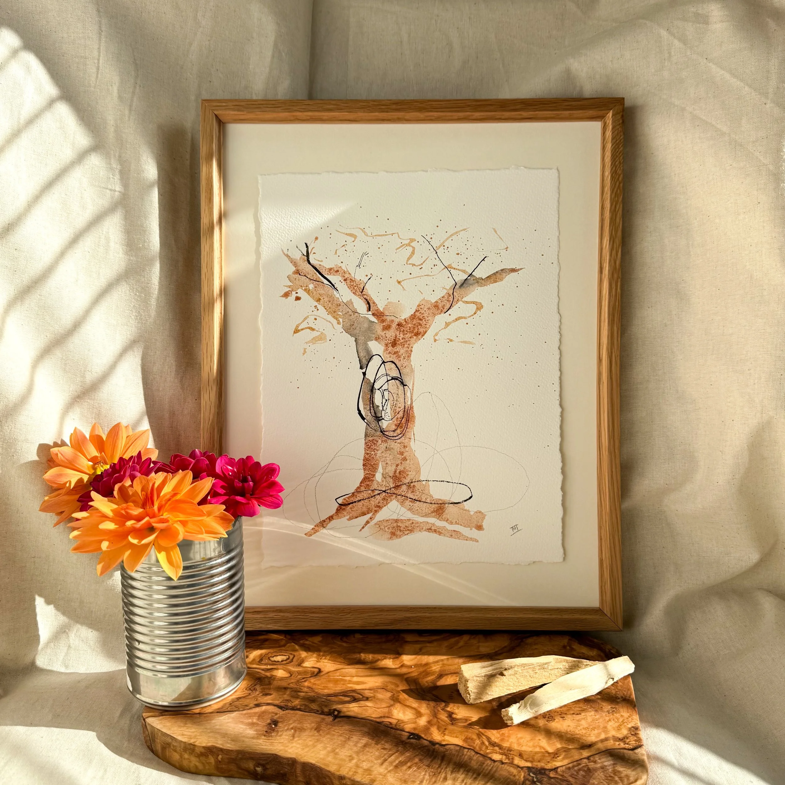 “Infinite Connections” | Framed Original Art, 12x15 | $140 - SOLD