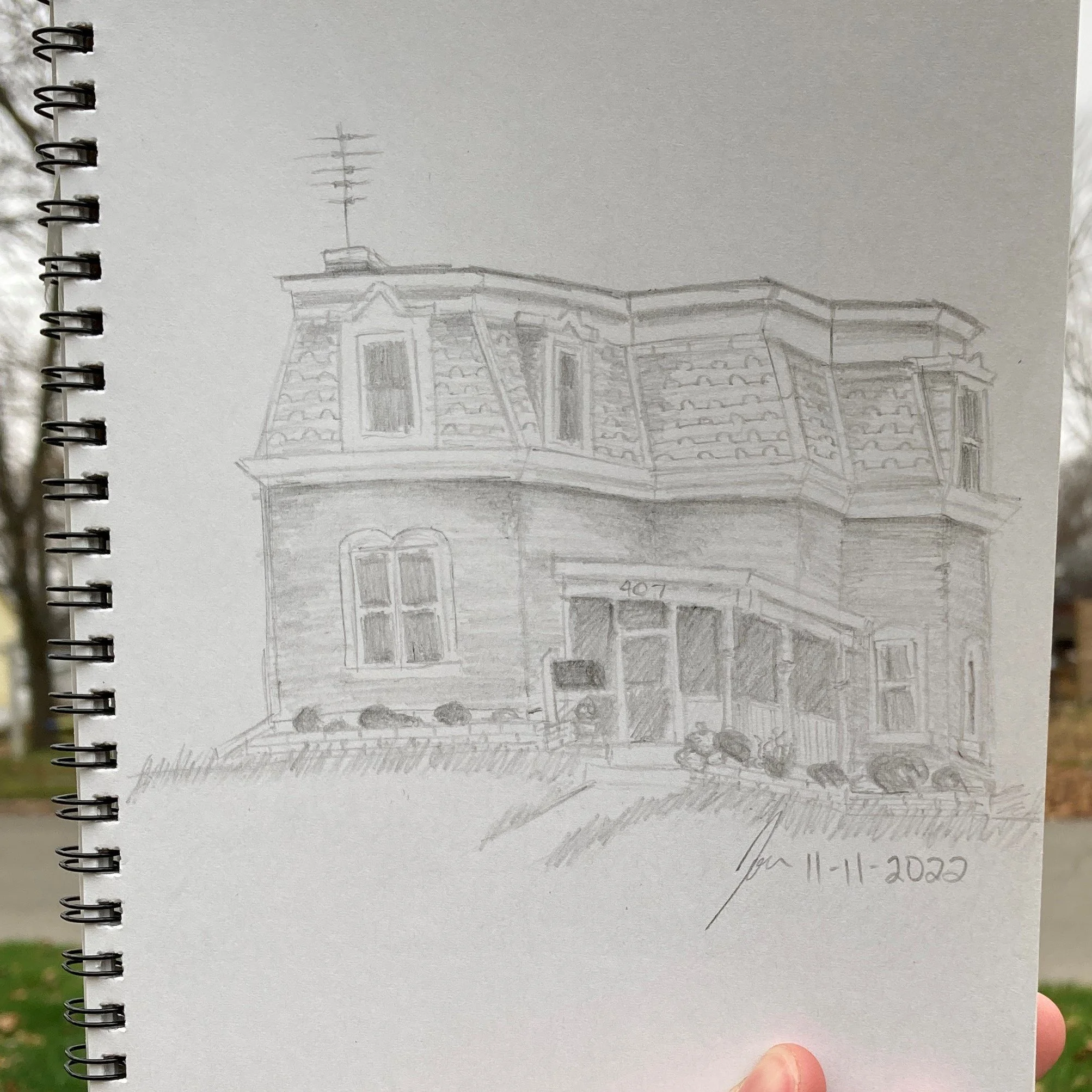 I drew a house