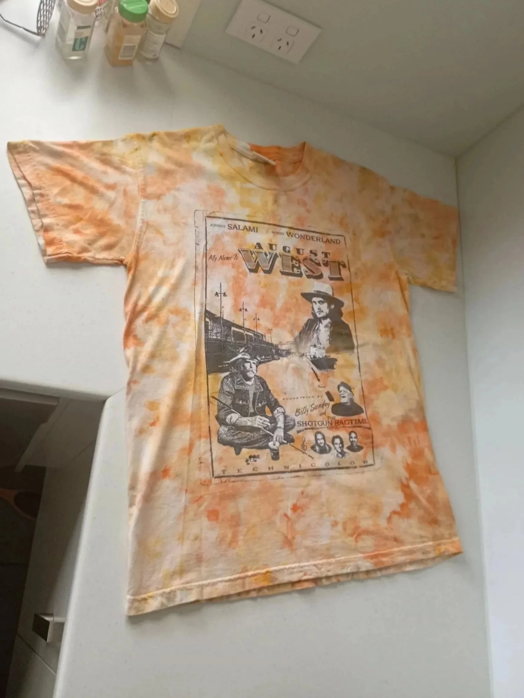 Johnny Salami & Bobby Wonderland Western Style Tye Dye Band T-Shirt 2019