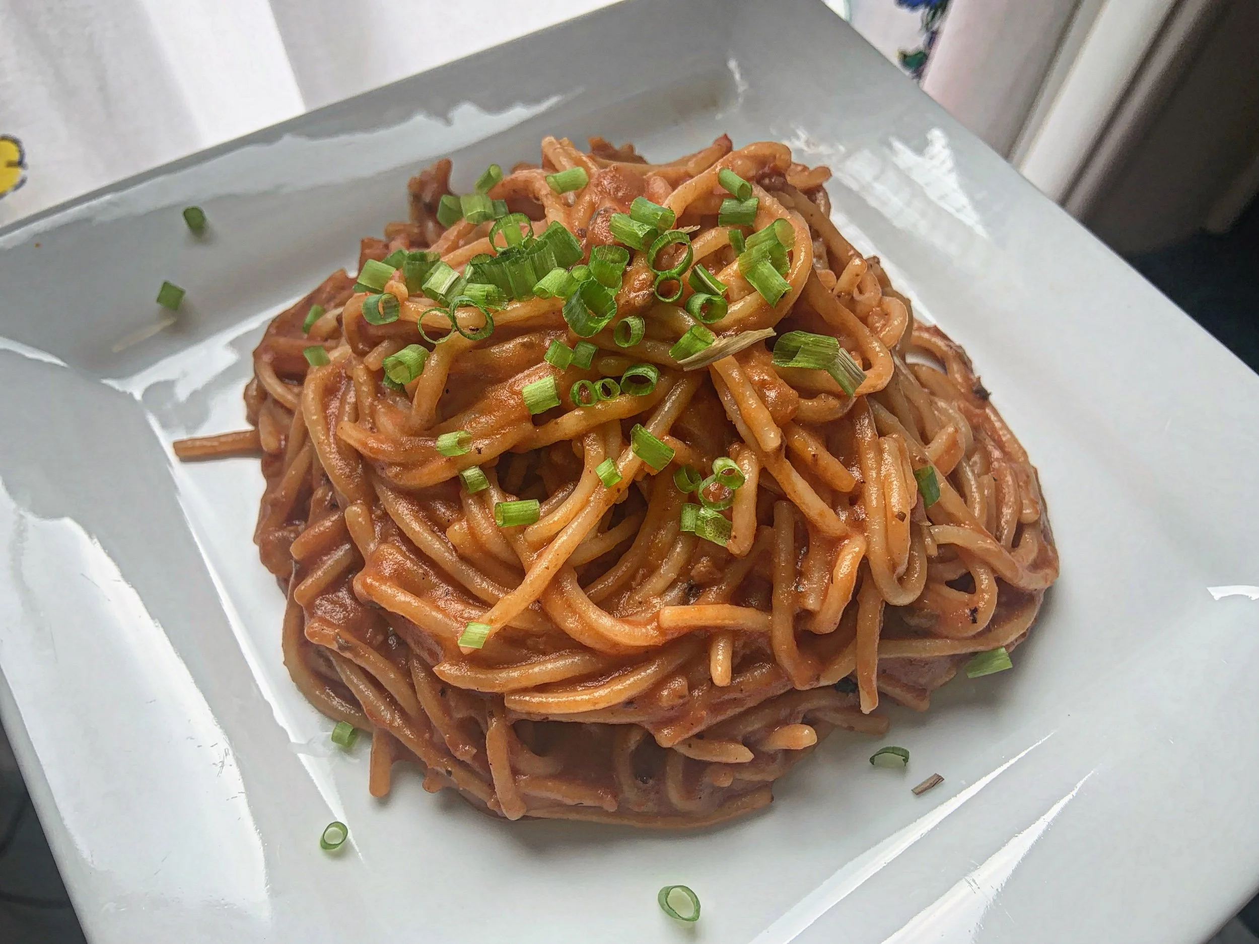 Spaghetti "Bolognese" with Red Wine Reduction 
