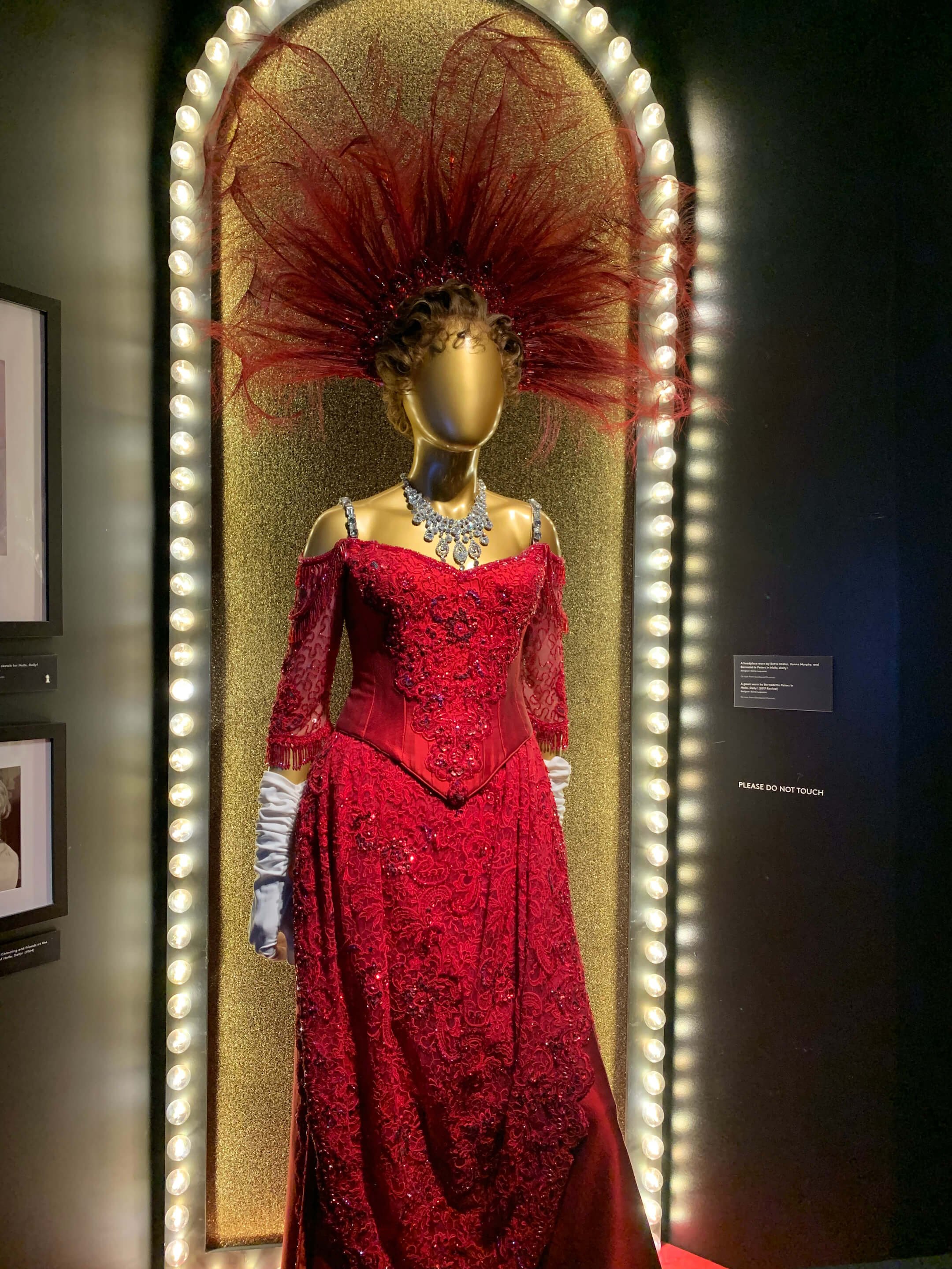  Gown worn by Bernadette Peters in the 2017 revival of  Hello, Dolly!   Designed by Santo Loquasto 