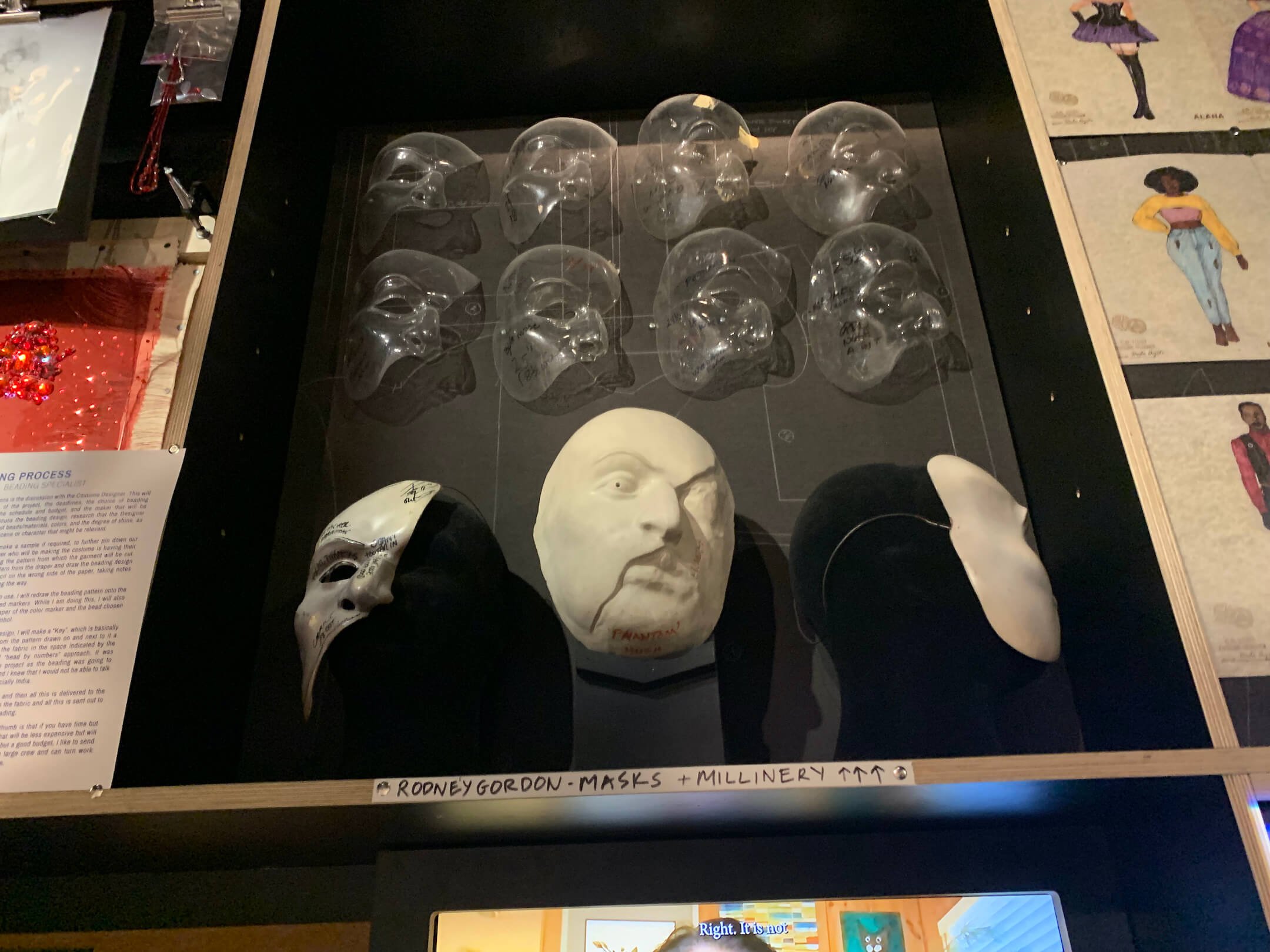  Molds of the infamous  Phantom of the Opera  mask 