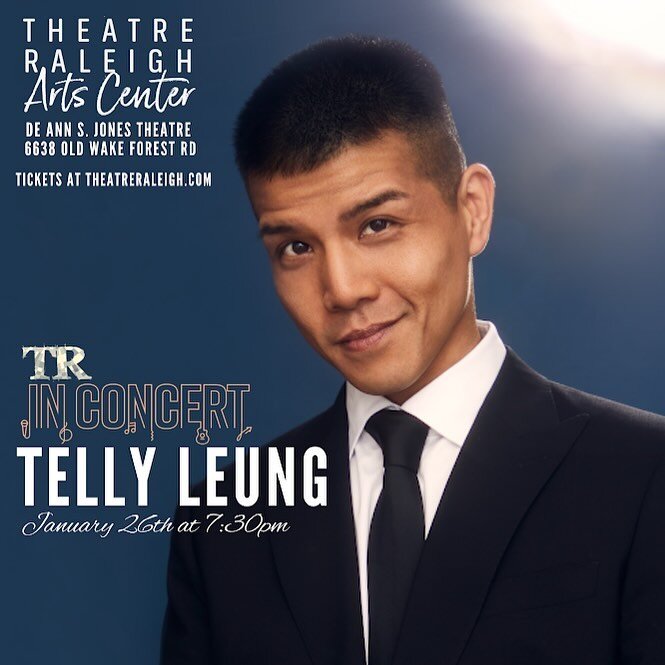 I had the amazing opportunity to interview Broadway and screen alum @tellyleung as part of my Pre-Show Ponders interview series. Leung will be at @theatreraleigh this Friday, January 26, 2024 for a one night only event to kick off their TR in Concert