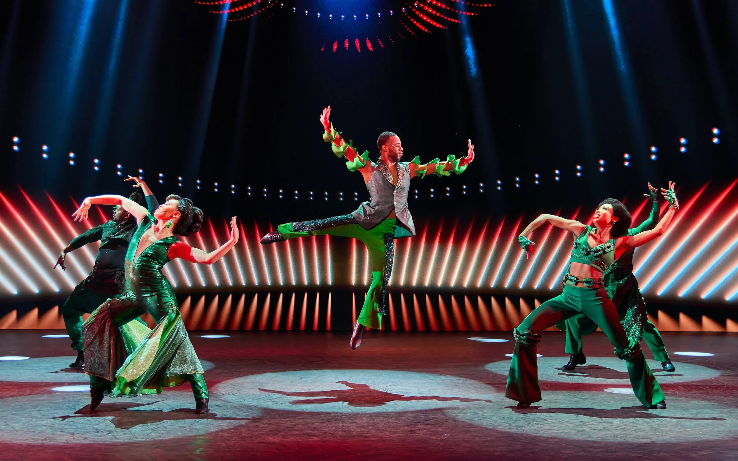The Wiz Ensemble in Emerald City in The Wiz