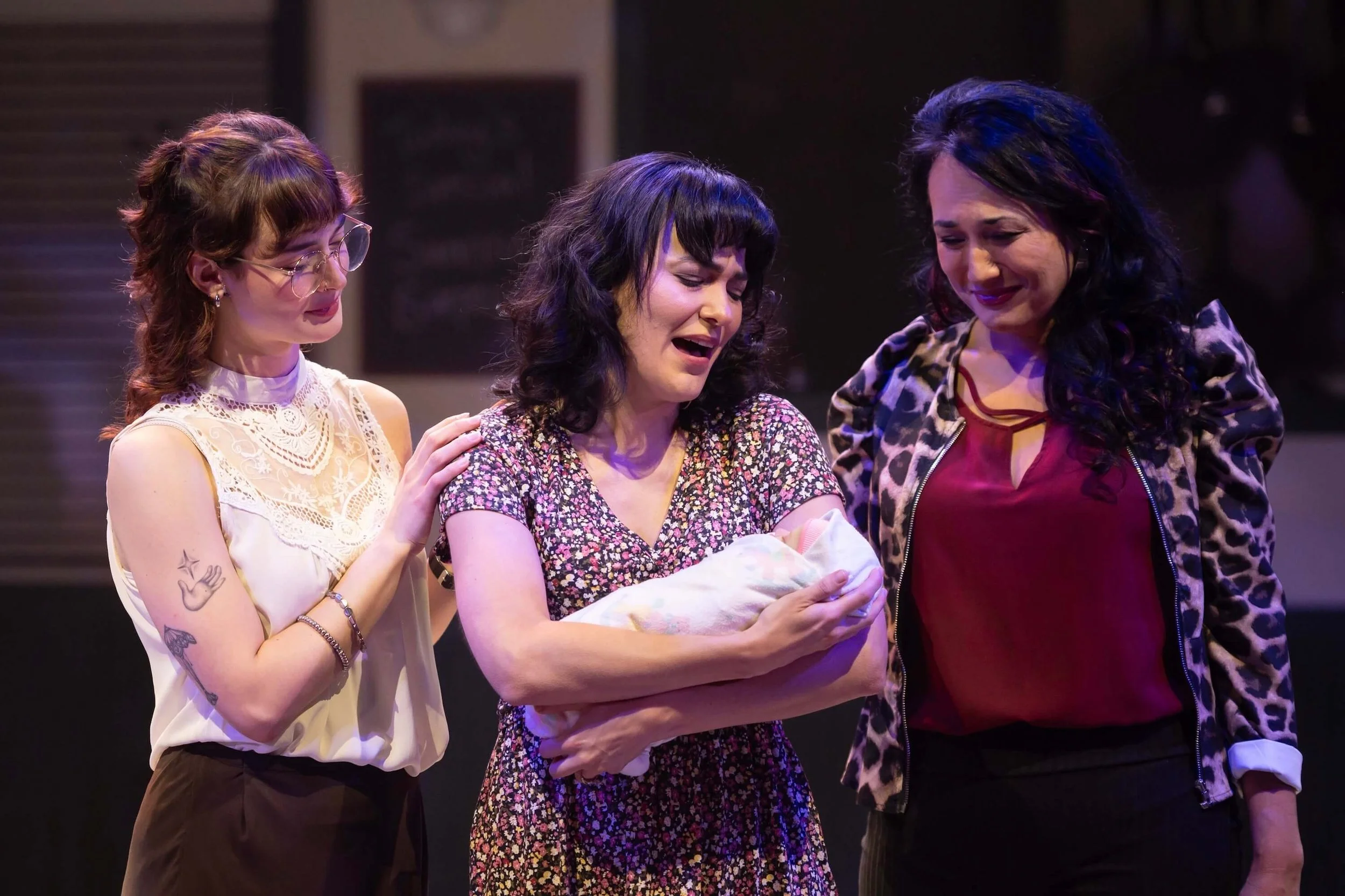  L-R: Ella Frederickson as Dawn, Alyssa Fox as Jenna, and Anne Fraser Thomas as Becky 