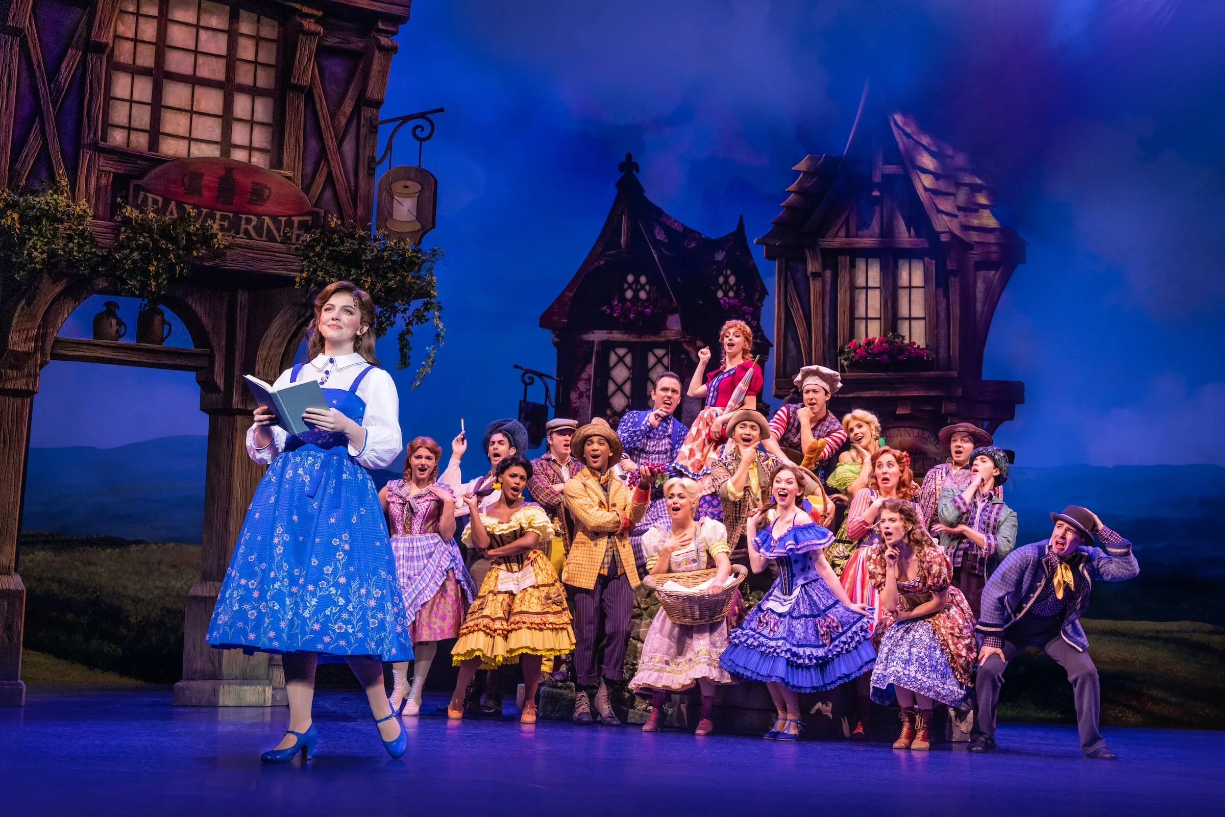 Kyra Belle Johnson (left) and Company in Disney's Beauty and the Beast