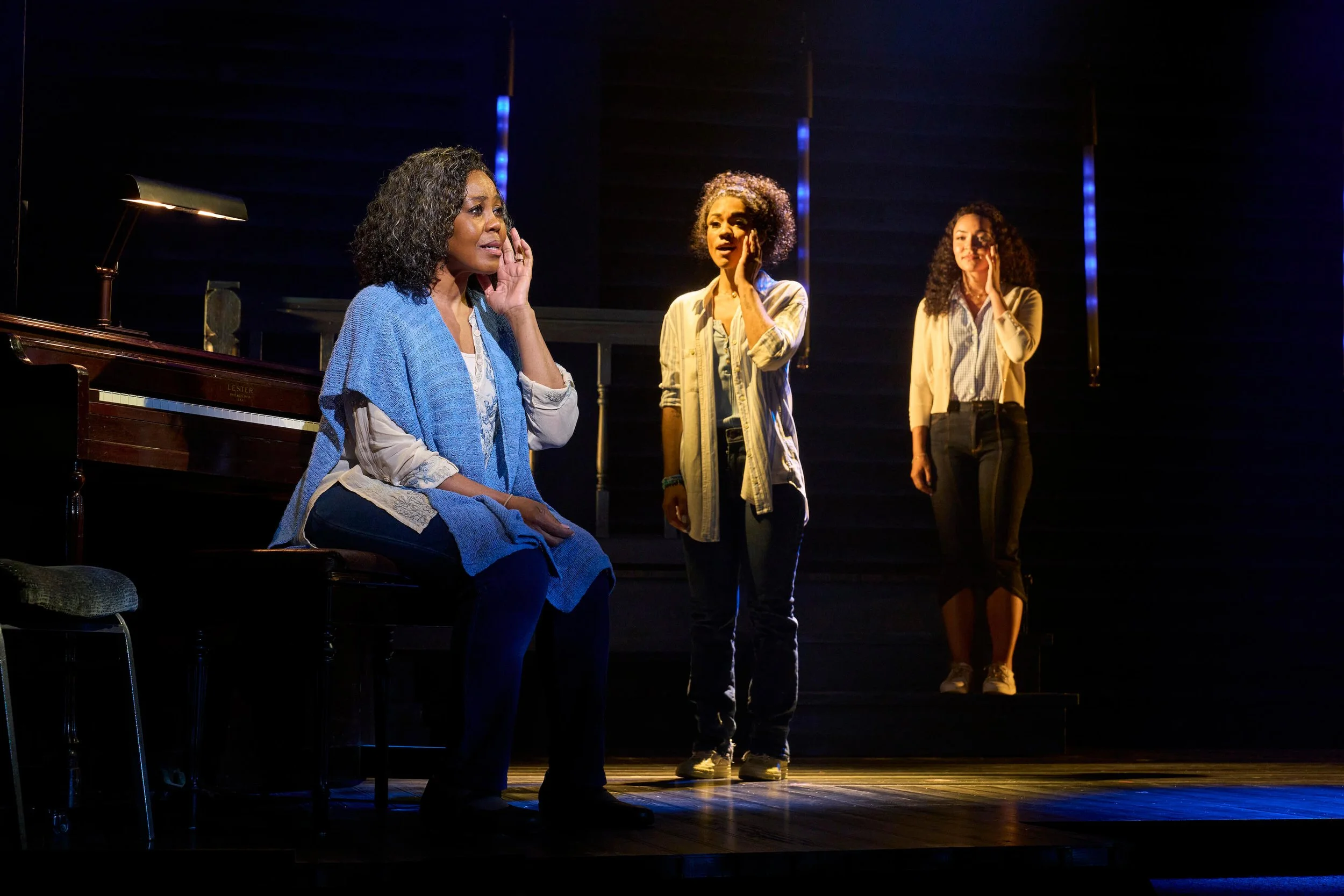  L - R: Sharon Catherine Brown (Older Allie), Alysha Deslorieux (Middle Allie), Chloë Cheers (Younger Allie) 