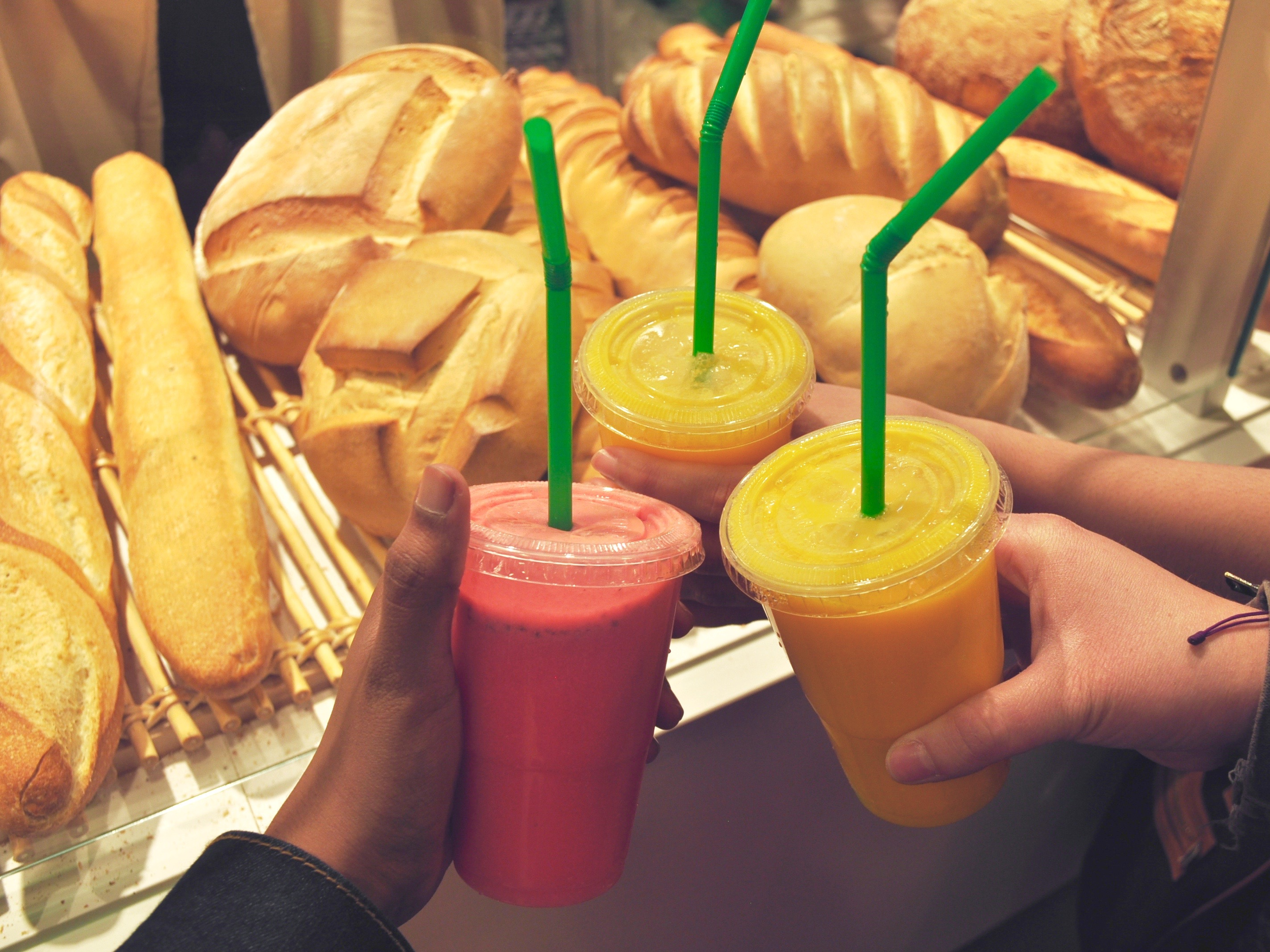 Smoothies at La Boqueria