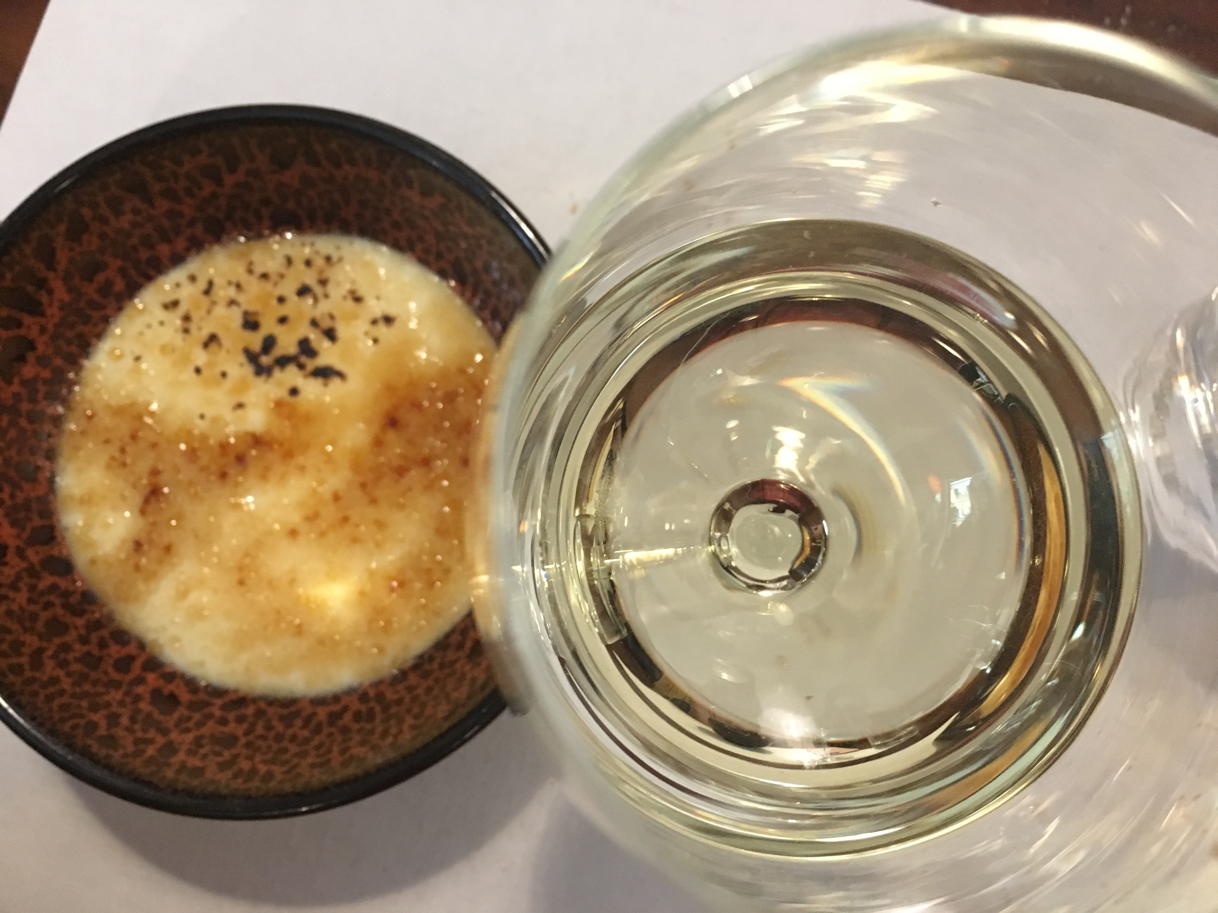 Crema Catalana and Wine