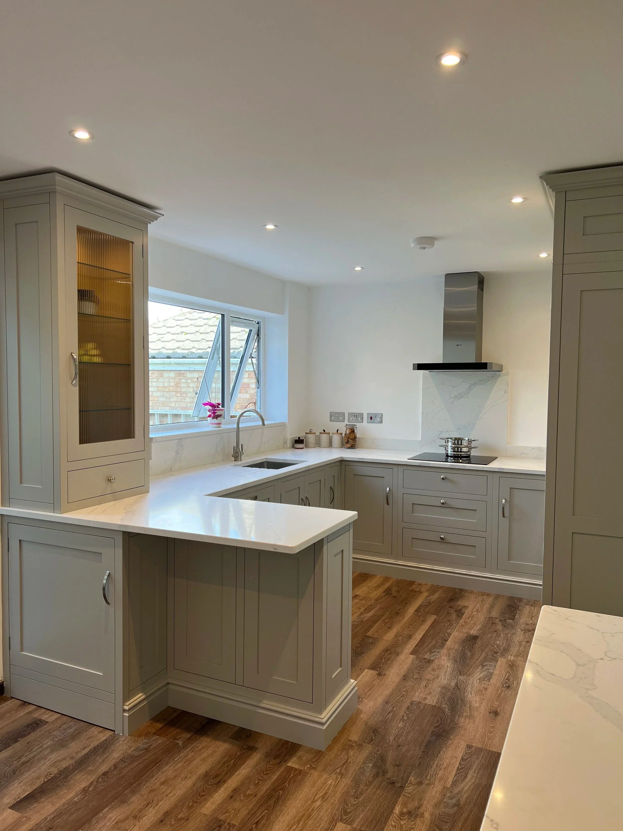 ‘Reeded’ Glass Kitchen