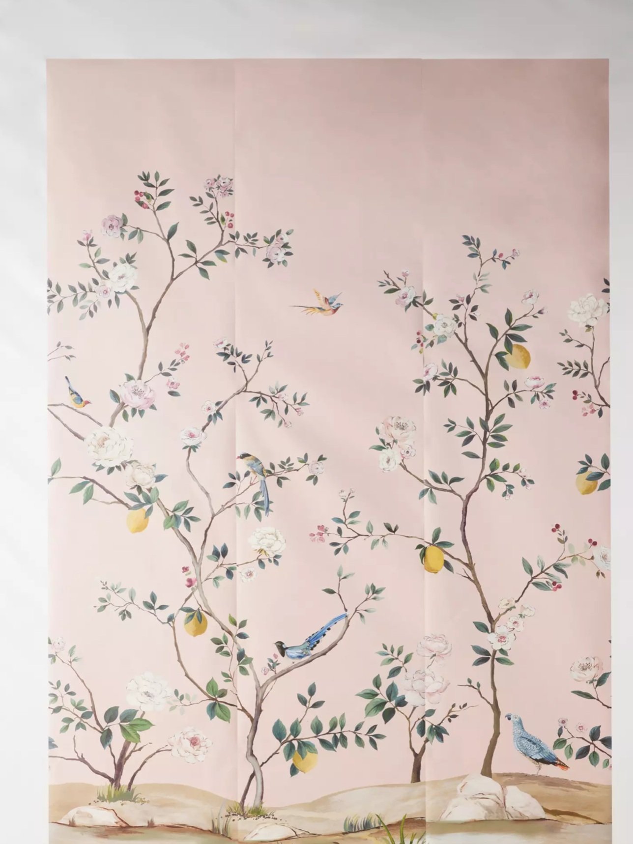 Blossom Chinoiserie Mural - Pink