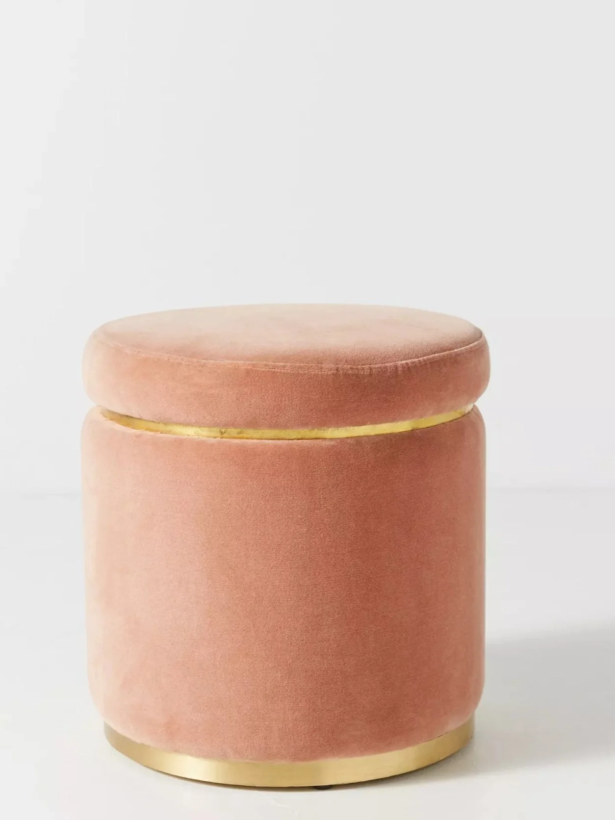 Velvet Stasia Stool - Pink