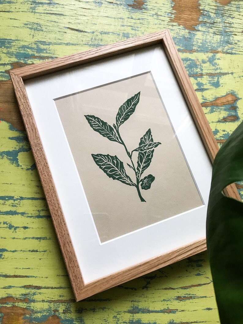 "Green Tea Leaf" by BiancaGreenArt