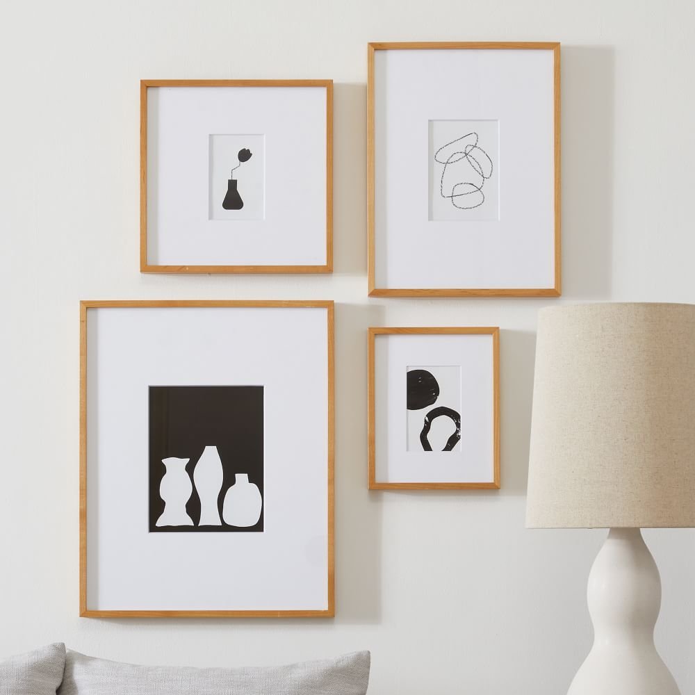 Multi-Mat Wood Gallery Frames - Wheat