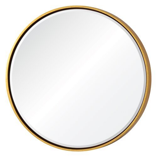 Wren Round Wood Accent Mirror