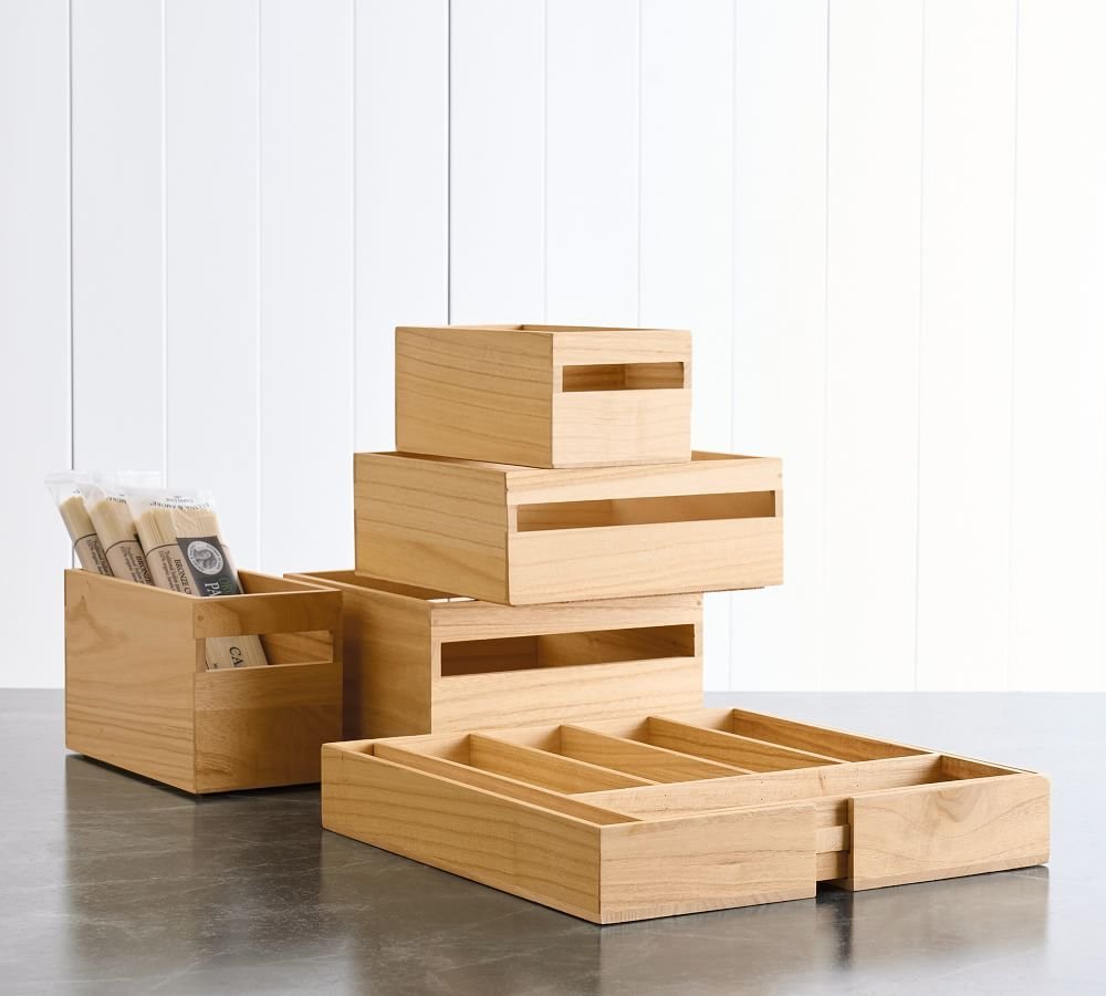 Wood Storage Baskets