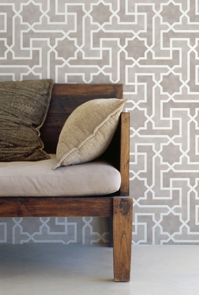 Large Moroccan Wall Stencil