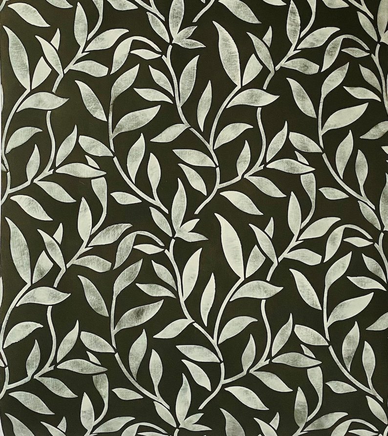 Olive Stencil for Walls, Furniture, and Fabric 