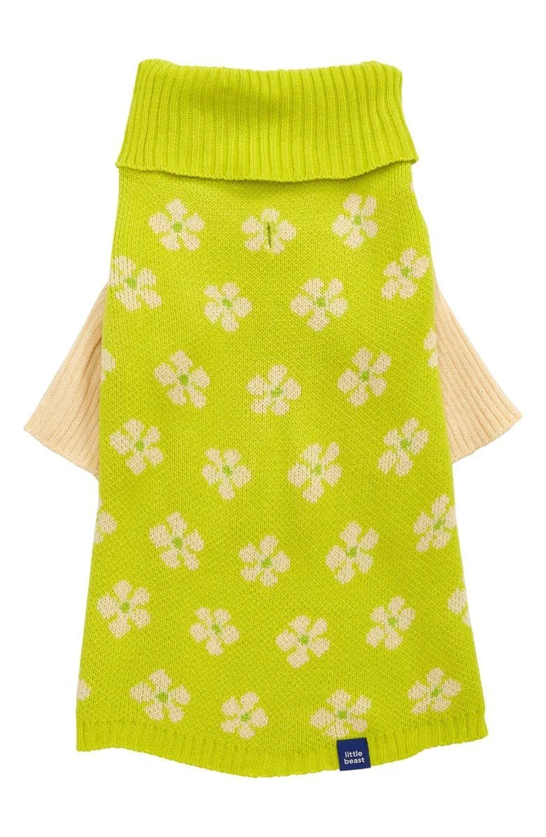 Flower Power Pet Sweater by Little Beast