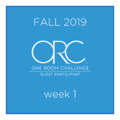 Fall 2019 One Room Challenge® Guest Participants, Week 1
