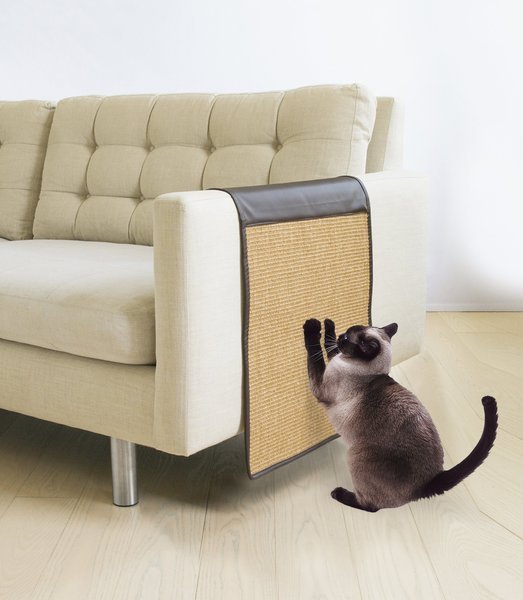 Precious Tails Cat Scratching Sofa Guard, Brown
