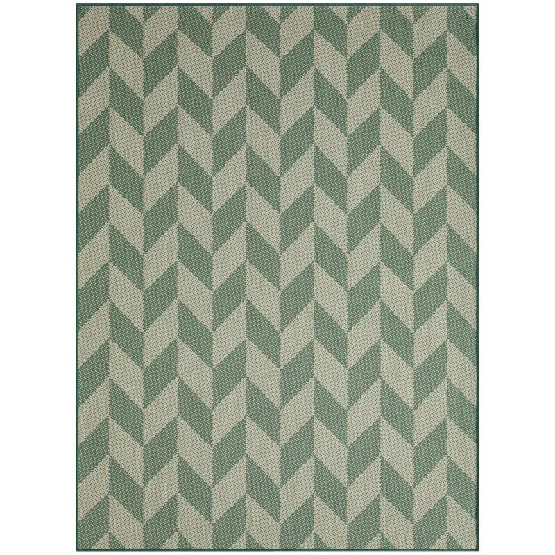 Nicole Miller New York Patio Country Calla Herringbone Indoor/Outdoor Area Rug