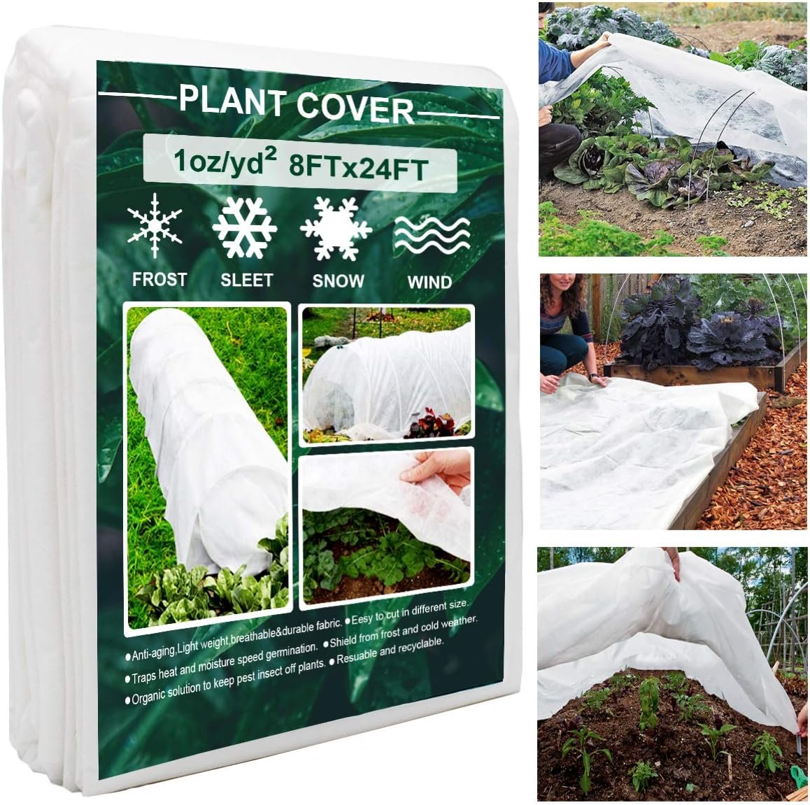 1oz Freeze Protection Plant Blankets for Cold Weather