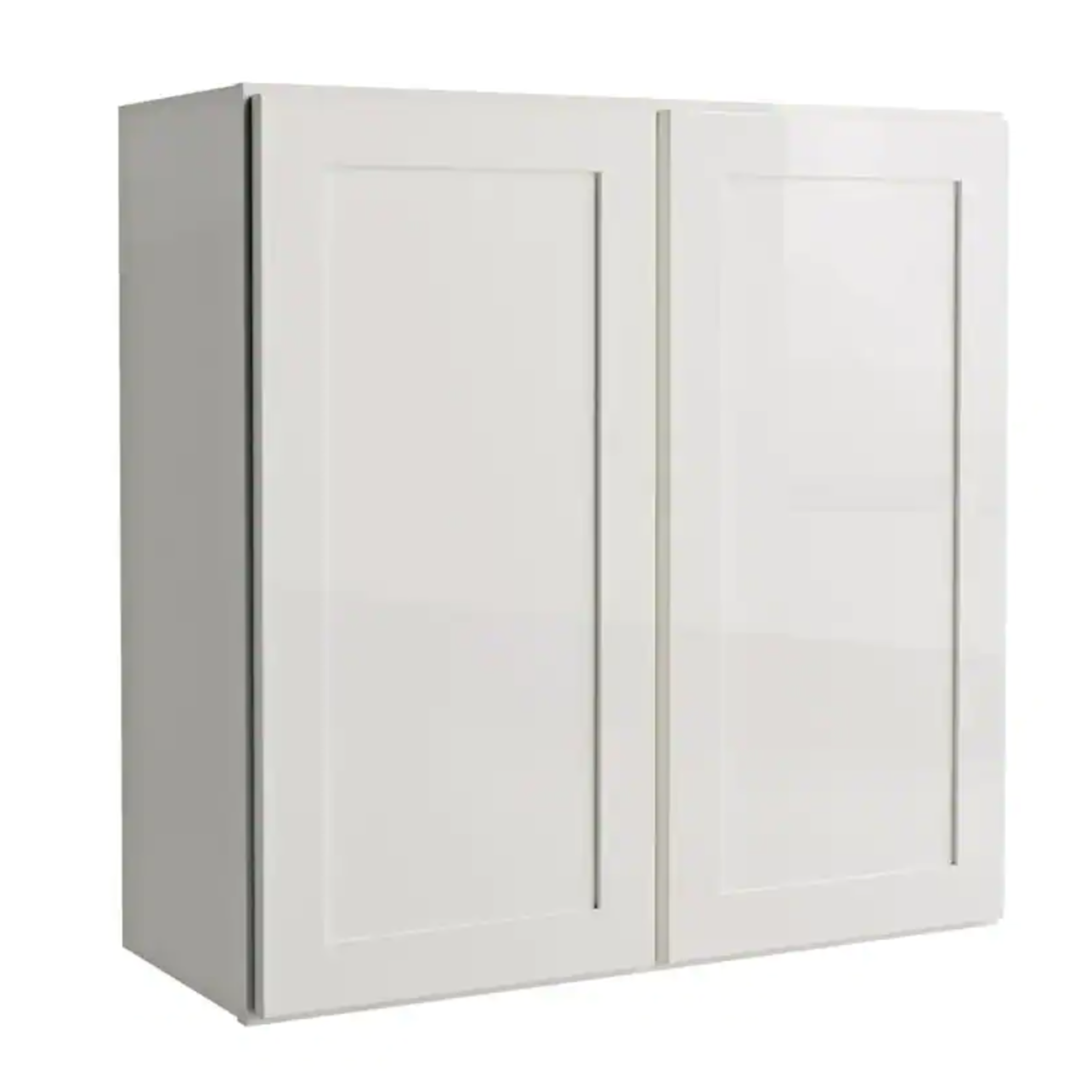 Courtland 30 in. W x 12 in. D x 30 in. H Assembled Shaker Wall Kitchen Cabinet in Polar White