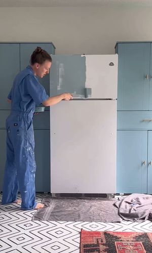 createacolorfullife-DIY-transform-kitchen-paint-appliances-fridge-process.png
