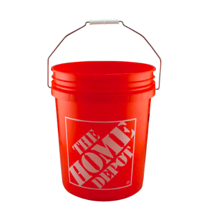 The Home Depot 5 Gallon Orange Homer Bucket