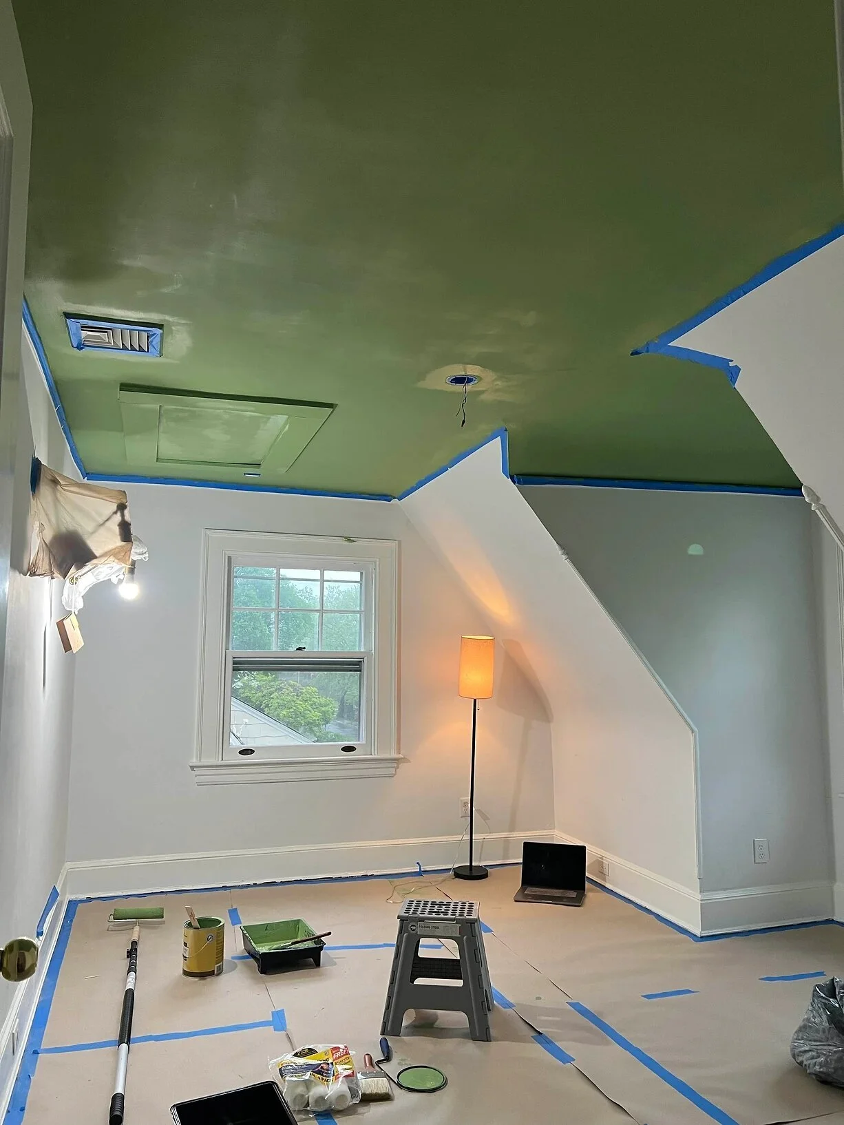 brielle-interiors-green-and-white-home-office-studio-space-paint-progress-2.jpg
