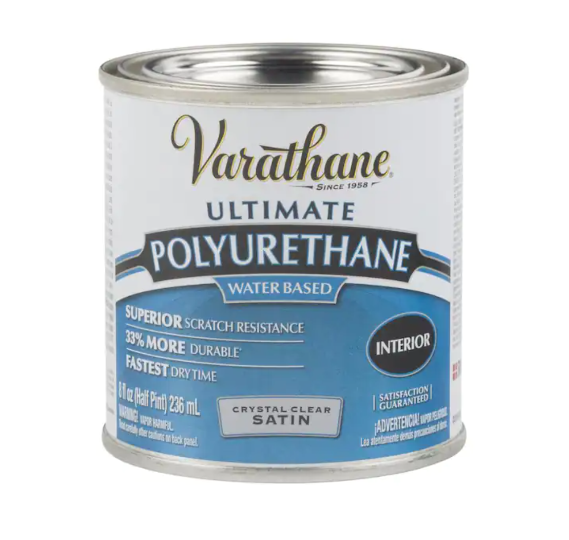 8 oz. Clear Satin Water-Based Interior Polyurethane