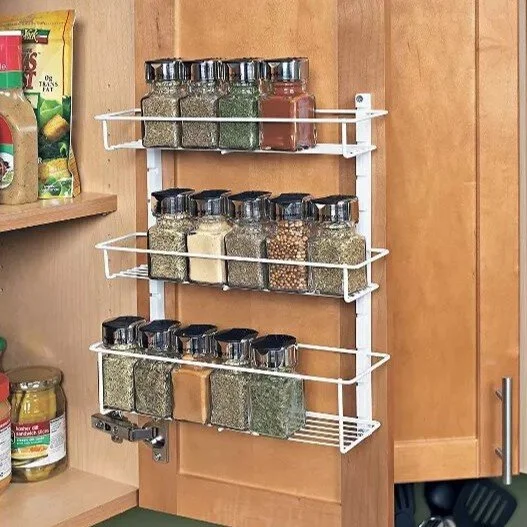Adjustable 3 Shelf Spice Rack Organizer