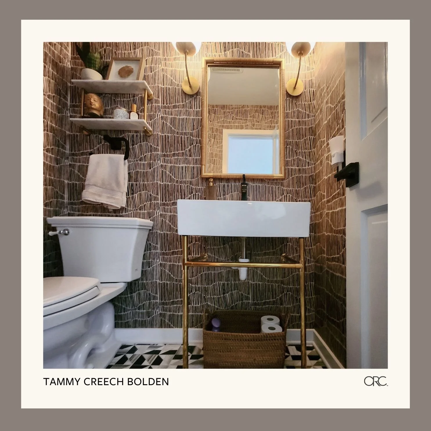 Community Spotlight: Tammy Bolden on Her Bohemian Rhapsody Powder Room