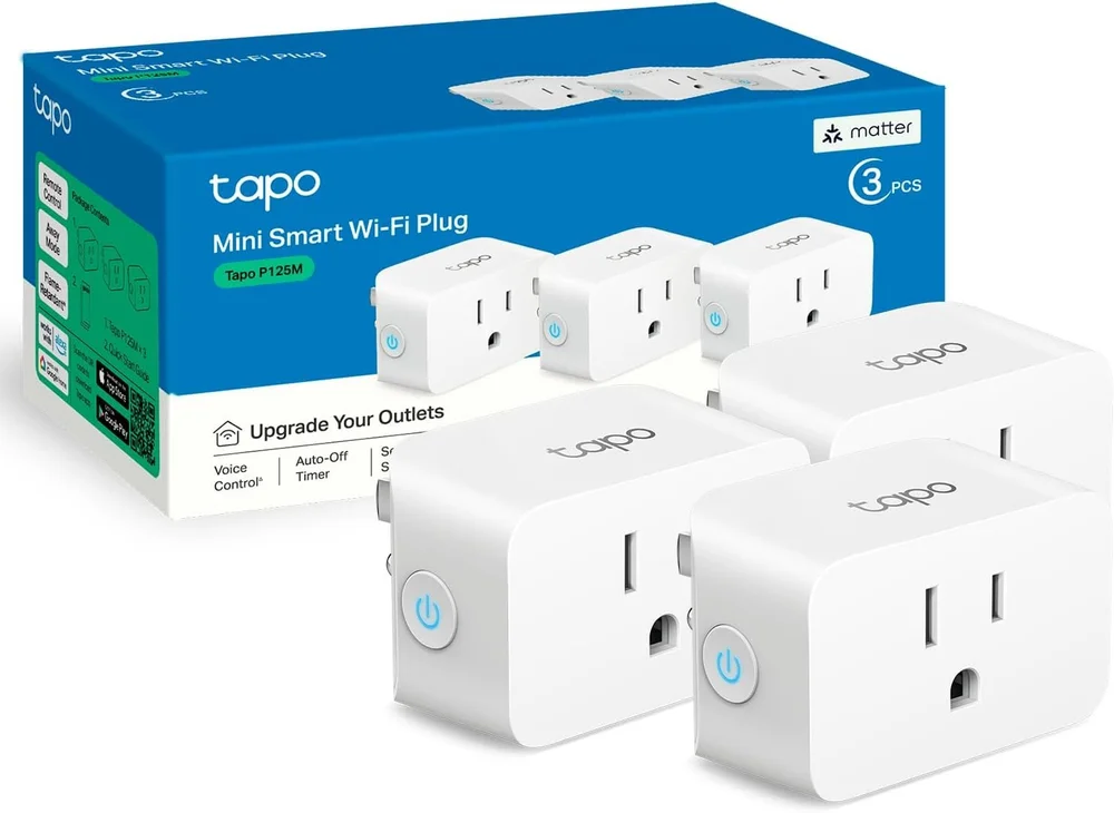 TP-Link Tapo Matter Supported Smart Plug, Works with Apple Home, Alexa &amp; Google Home, UL Certified, 2.4G Wi-Fi Only