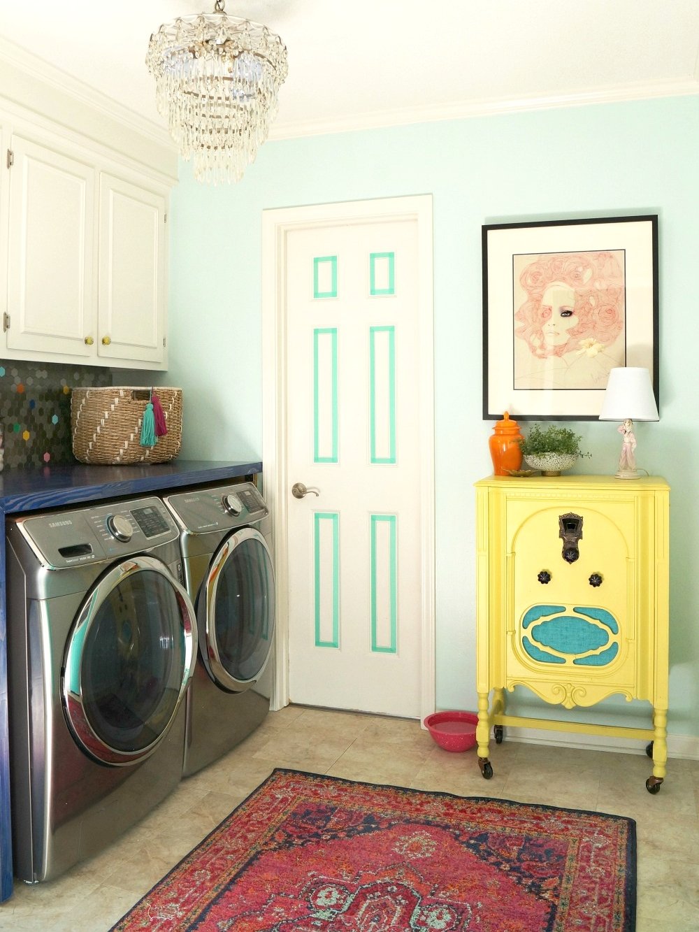 DIY Laundry Room Countertop (Using an Old Door!) - Erin Zubot Design