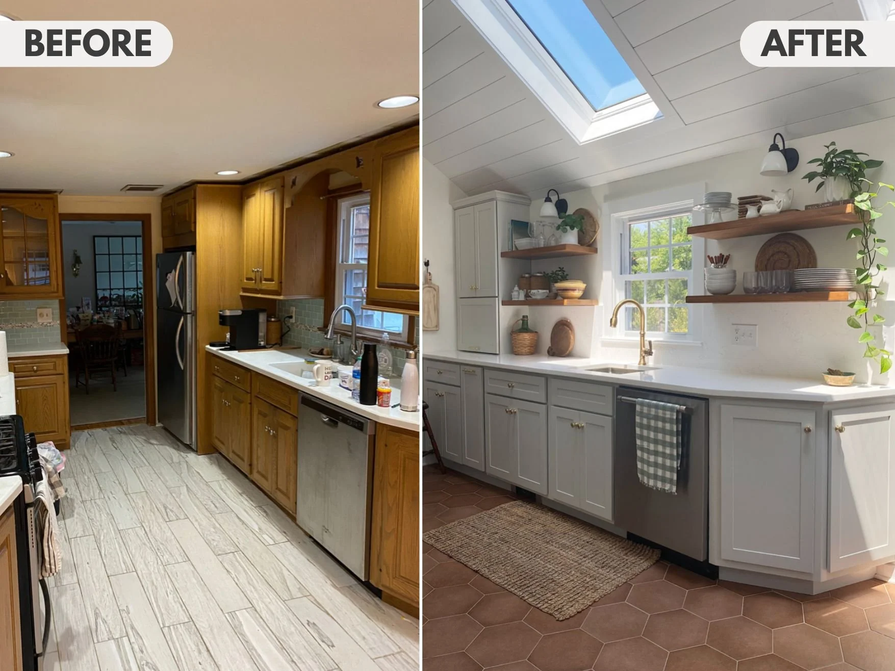 B&A: Making a 1940s Coastal Cottage Galley Kitchen Feel Spacious and ...