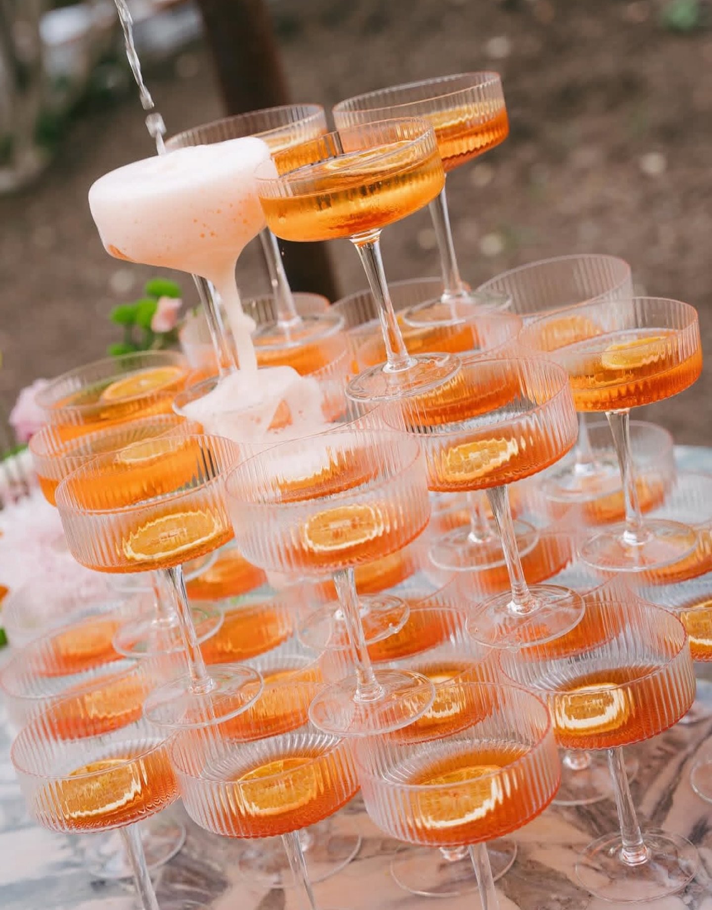 Spritz tower of our dreams !! 

Venue: @hotelmagdalena 
Photographer: @averyleephoto_ 
Florals: @createdby.carly 
Hair and makeup: @haileysarahbeauty