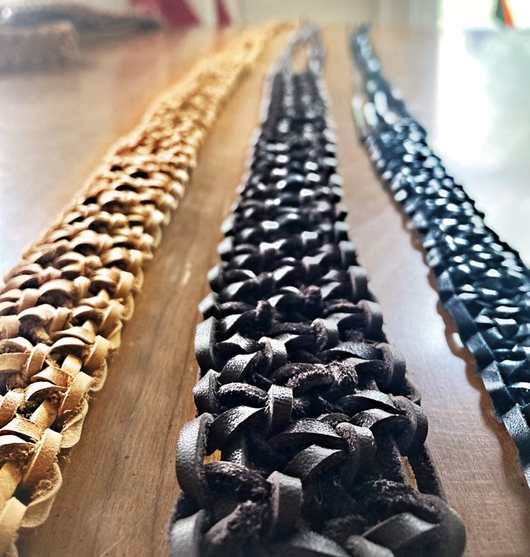 3 Knotted Belts on table.jpeg
