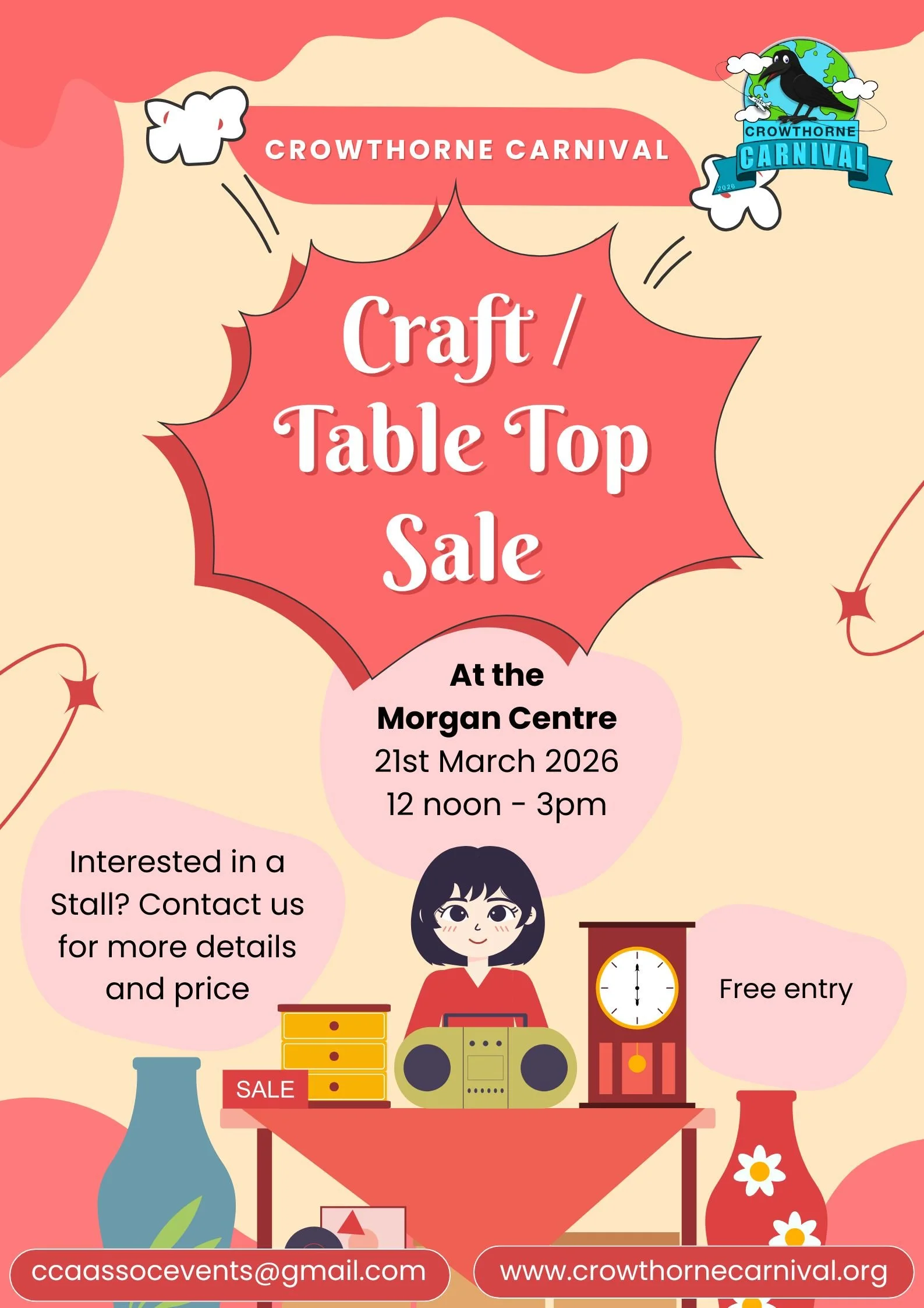 Crowthorne Craft/Tabletop Sale