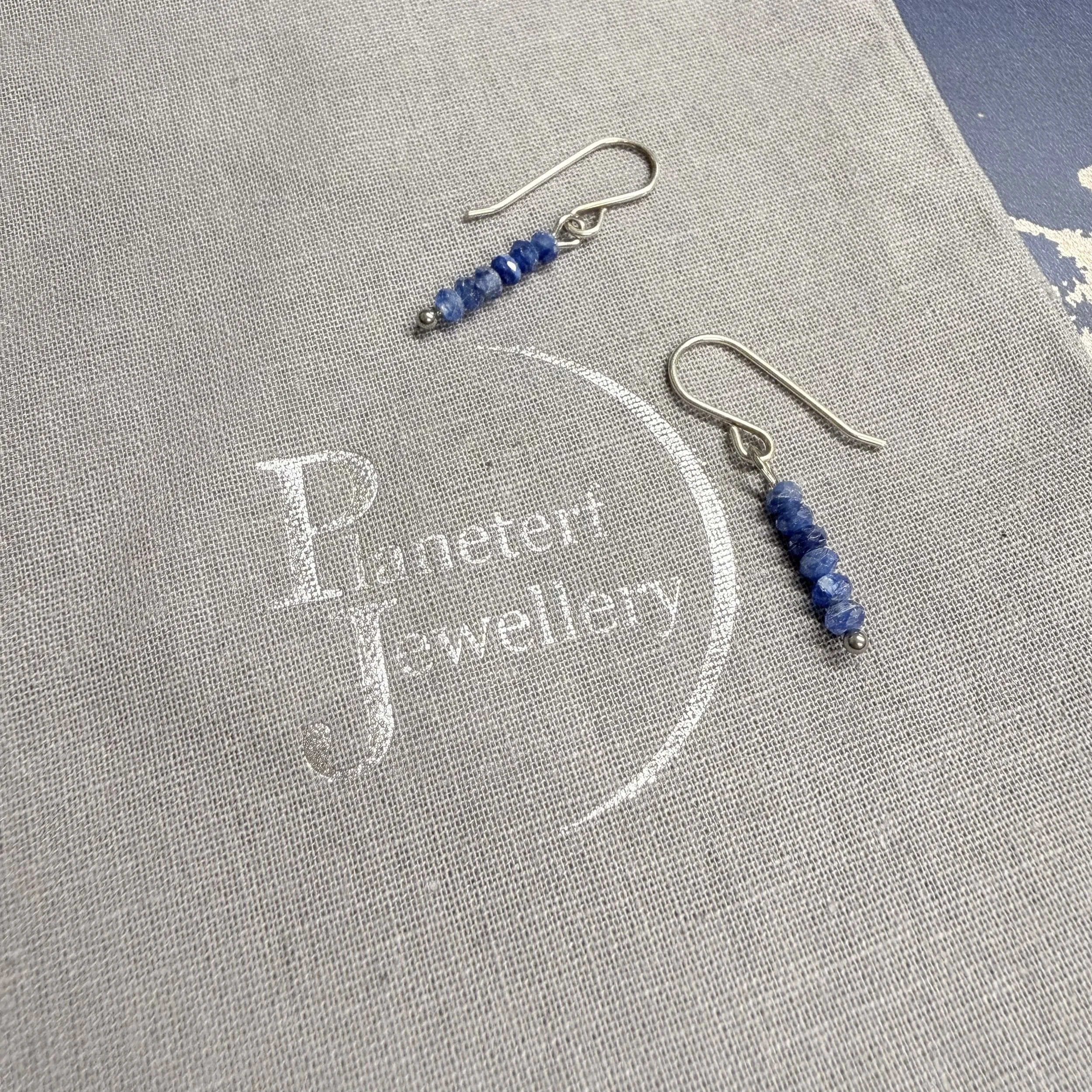 Kyanite on sterling silver earwires