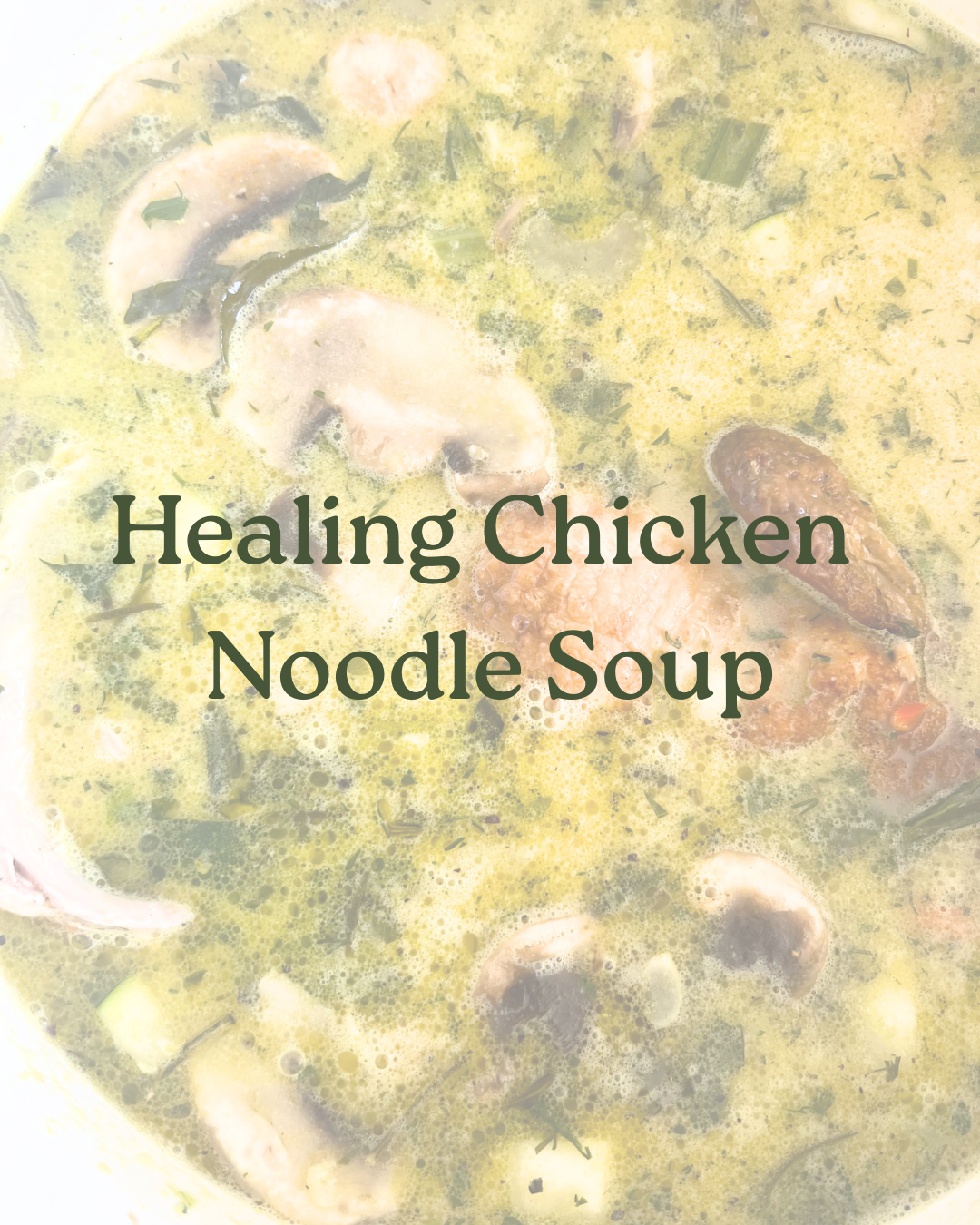 Healing Chicken Noodle Soup Recipe