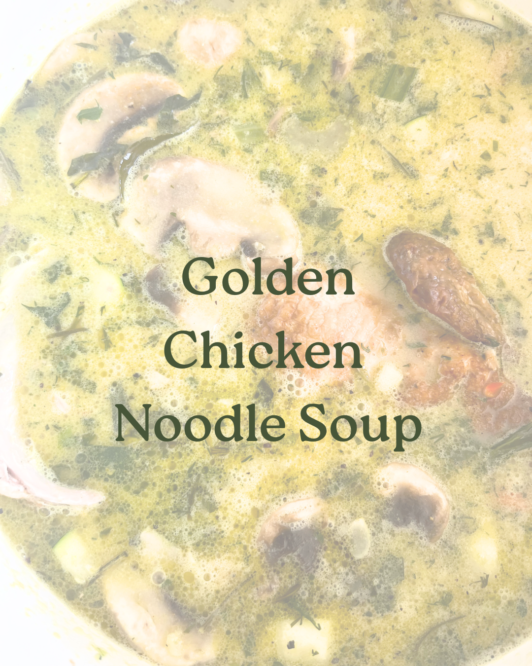 Golden Chicken Noodle Soup Recipe