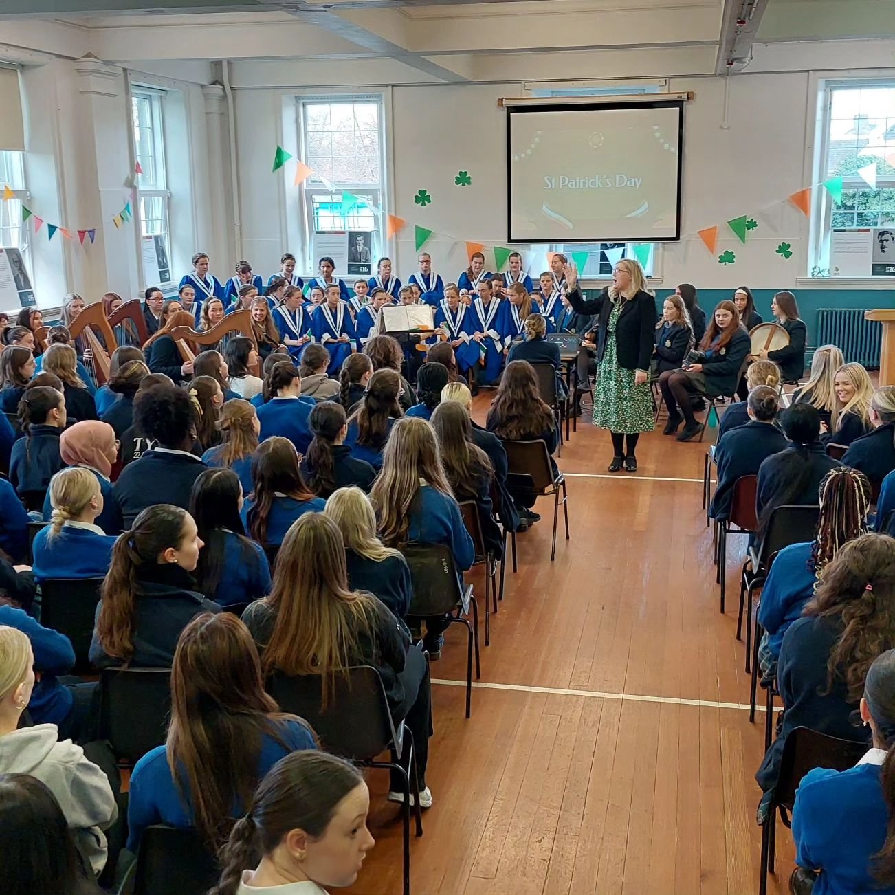 All Things Irish, a celebration of St Patrick's weekend took place in St Joseph's yesterday.

Music, history, song and dance combined in a wonderful display of creative ability. 
Our Gospel Choir and Trad Group under the directorship of Ms Aoife Durc