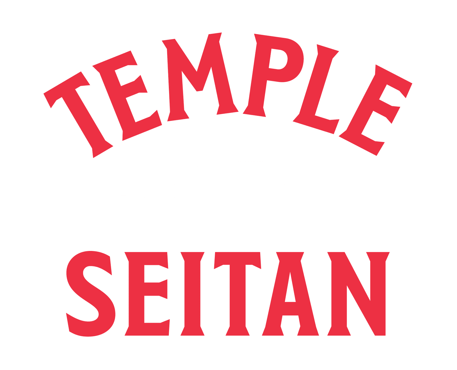 Logo with the words "TEMPLE OF SETIAN" in bold red and white text, with a black background.